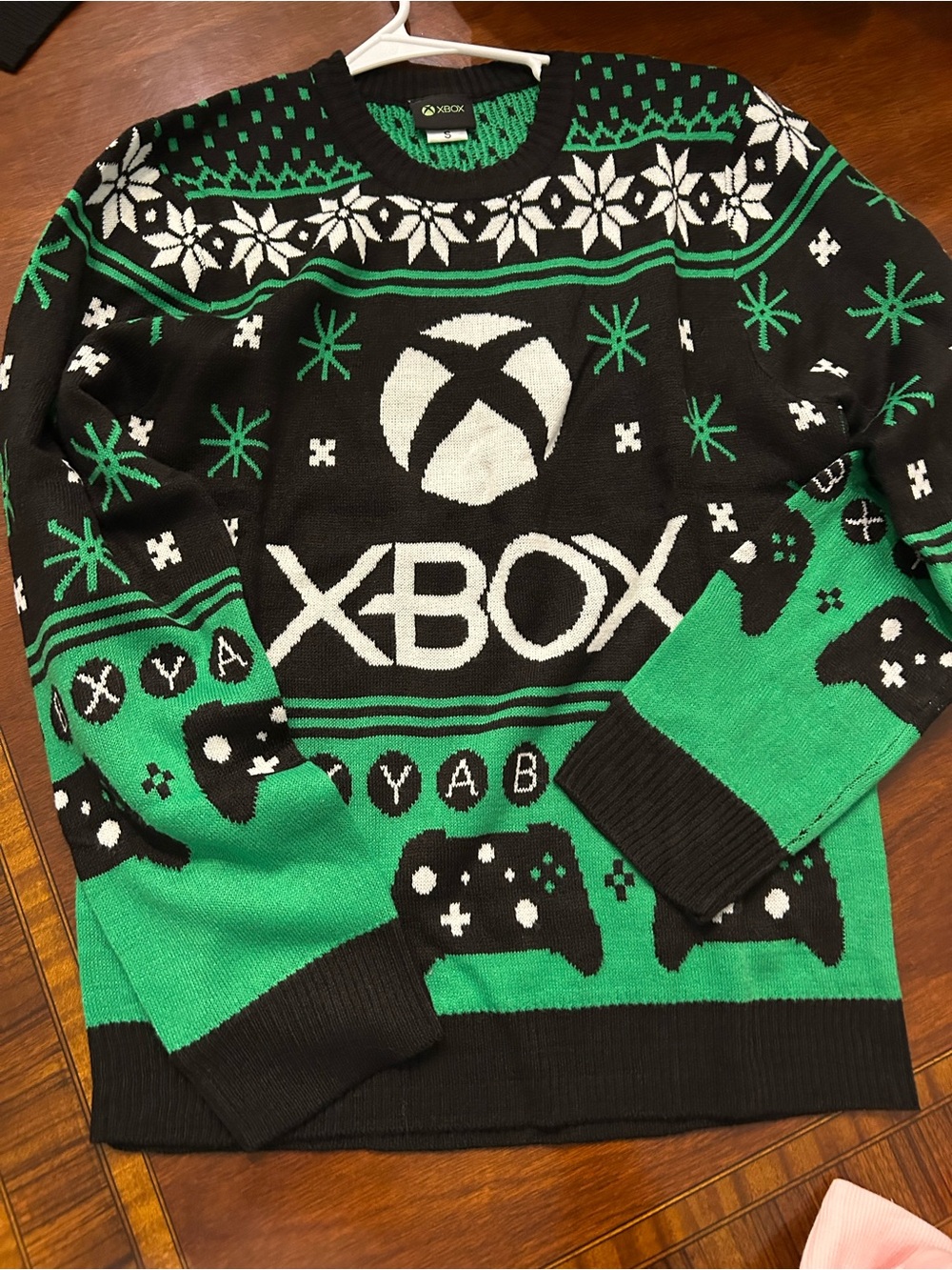 Xbox Green & Black Holiday Sweater - Official Gaming Pullover